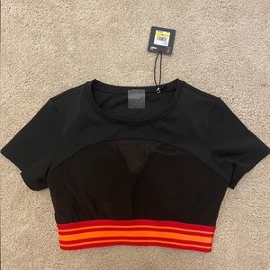 Puma By June Ambrose Mesh Crop Top